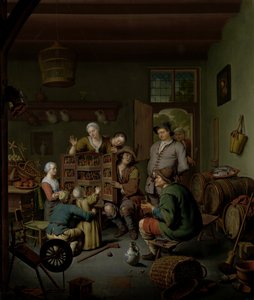 De Raree-show door Willem Van Mieris