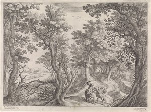 Bileam en de ezel door Willem van Nieulandt (II)