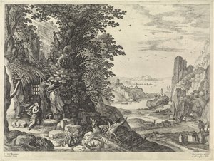 Landschap met de heilige Hieronymus