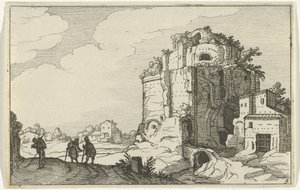 Romeinse ruïne door Willem van Nieulandt (II)