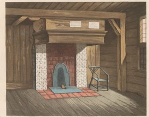 Interieur van het Tsaar Peterhuisje te Zaandam, 1824 door Willem van Senus (possibly)