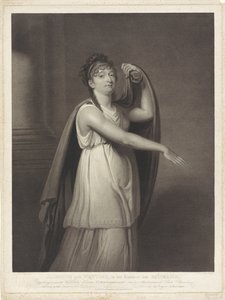 Portret van Johanna Cornelia Ziesenis-Wattier (title on object) door Willem van Senus