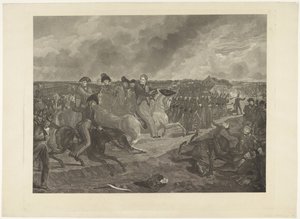 Prins van Oranje in de slag bij Quatre-Bras, 1815 door Willem van Senus
