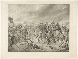 Prins van Oranje in de slag bij Waterloo, 1815