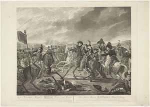 Zyne Koninklyke Hoogheid Willem Prins van Oranje in den roemrijken veldslag van Waterloo, op den 18den Junij 1815, gewond op het oogenblik der overwinning door Willem van Senus