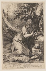 Magdalena, uit Zondaars van het Oude en Nieuwe Testament door Willem van Swanenburgh