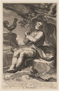Sint Petrus, uit Zondaars van het Oude en Nieuwe Testament door Willem van Swanenburgh