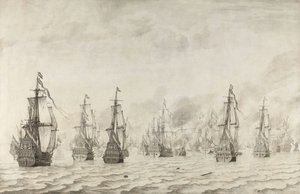 De slag bij Duinkerken door Willem van de Velde (I)