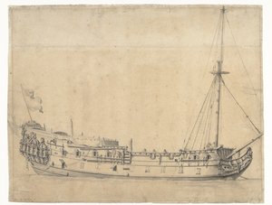 De Loyal George, opgebracht na de Vierdaagse Zeeslag in Juni 1666