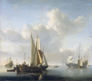 Schepen voor de kust