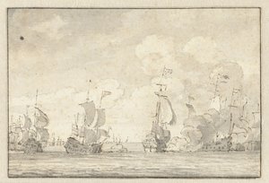 Zeeslag door Willem van de Velde (II)