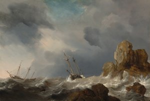 Schepen in een storm