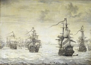 Tweede Engels-Nederlandse Oorlog door Willem van de the Elder Velde