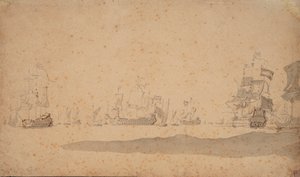 De Nederlandse vloot ligt waarschijnlijk stil in mei 1672, ca. 1672