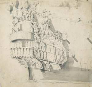De achtersteven van de 