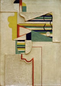 Figuur met strepen door Willi Baumeister