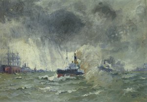 Noorse loodsboot door Willi Otto Max Lange