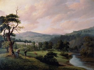 Bolton Abbey vanaf de rivier Wharfe