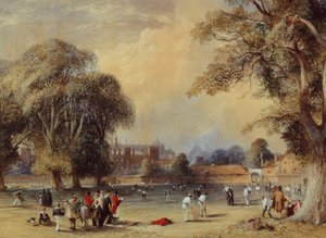 Cricket op het Collegeveld, c.1835