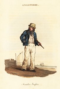 Britse matroos in de marine van Lord Nelson door William (after) Alexander