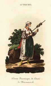 Russische lijfeigene vrouw, Koninkrijk Hongarije door William (after) Alexander