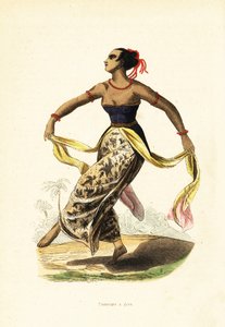 Ronggeng of rongging, dansmeisje van Java, Indonesië