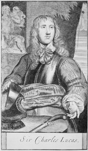 Sir Charles Lucas, ca. 1645 door William (after) Dobson