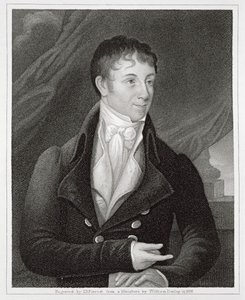 Portret van Charles Brockden Brown (1771-1810), gegraveerd door John B. Forrest (1814-70) door William (after) Dunlap