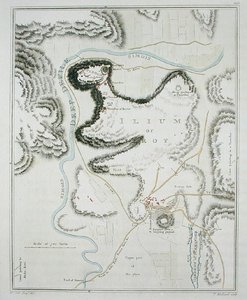 Plan van de stad Troje, uit 