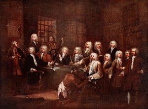 Een commissie van het Lagerhuis in de Fleet Prison