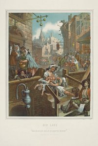 Chromolithografie van William Hogarth
