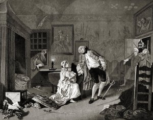 Huwelijk à la Mode door William (after) Hogarth