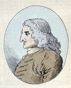 Portret van Henry Fielding door William (after) Hogarth