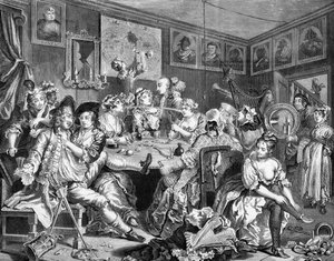 Het leven van een losbol door William (after) Hogarth