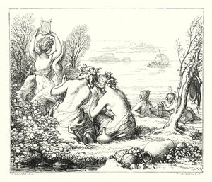 De Zeemeerminnen door William (after) Mulready