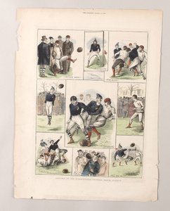 Schetsen bij de internationale voetbalwedstrijd, Glasgow