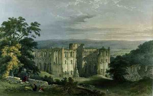 Rievaulx Abbey in de Rye Valley, uit 