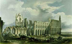 Whitby Abbey vanuit het zuidwesten, uit 