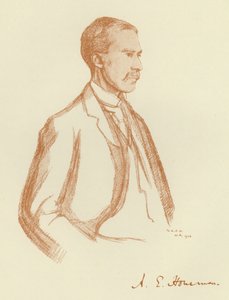 A E Housman, portret door William (after) Rothenstein