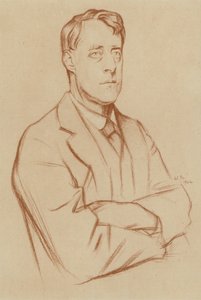 Laurence Binyon (litho) door William (after) Rothenstein