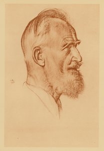 Portret van George Bernard Shaw door William (after) Rothenstein