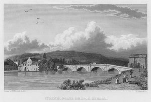 Strammongate Brug, Kendal (gravure)