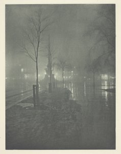 Natte Nacht, Columbus Circle, New York