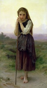 Een Kleine Herderin, 1891 door William Adolphe Bouguereau
