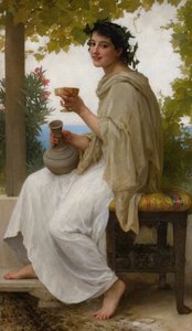 Bacchante door William Adolphe Bouguereau