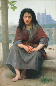 De Dakloze, 1890 door William Adolphe Bouguereau