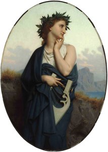 De muze Philomèle, 1861 door William Adolphe Bouguereau