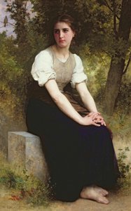 Het Lied van de Nachtegaal door William Adolphe Bouguereau