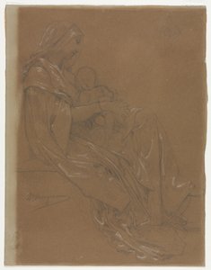 De Maagd en het Kind, tweede helft 19e eeuw door William Adolphe Bouguereau
