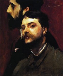 De schilders François Flameng en Paul Helleu, c.1880 door William Adolphe Bouguereau